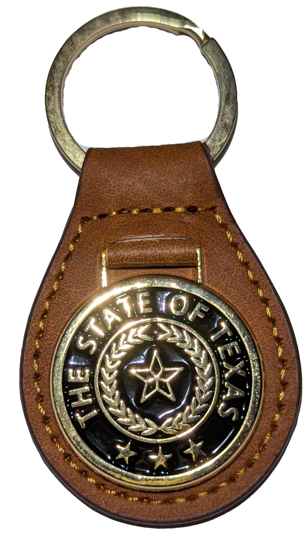 The State of Texas Keychain Black