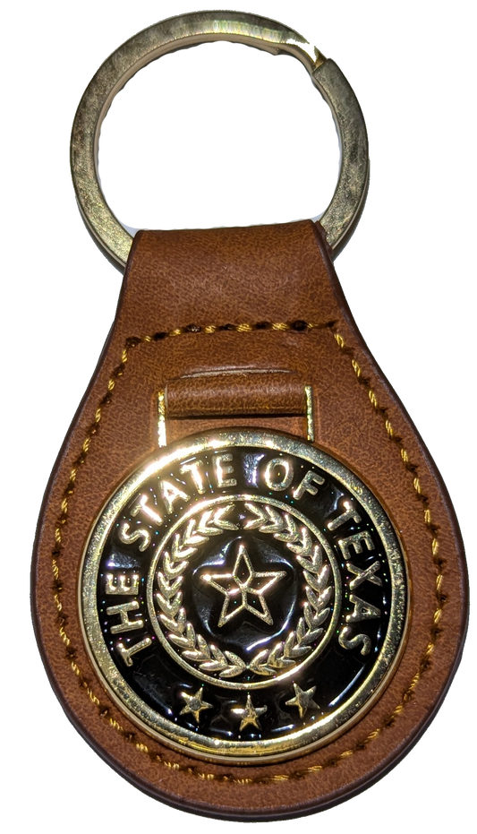 The State of Texas Keychain Black